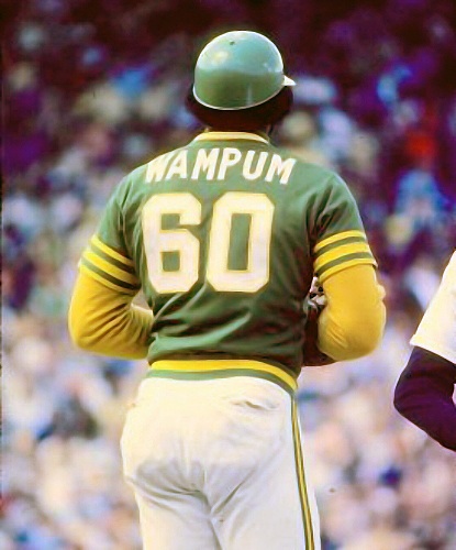 1977 Dick Allen. Oakland Athletics. WAMPUM #60.