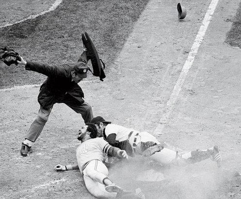 Reggie Jackson, Bill Freehan 1972