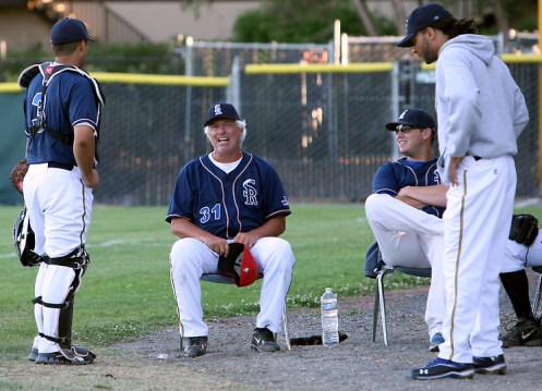 Bill Lee with Pacifics teammates