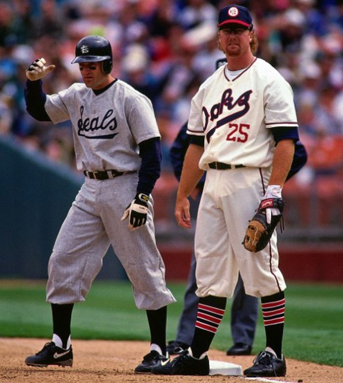 Robby Thompson and Mak McGwire