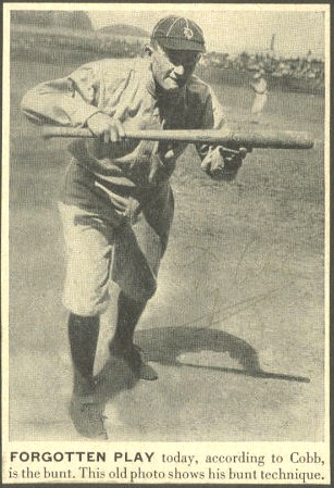 Ty Cobb - Forgotten Play (bunt)