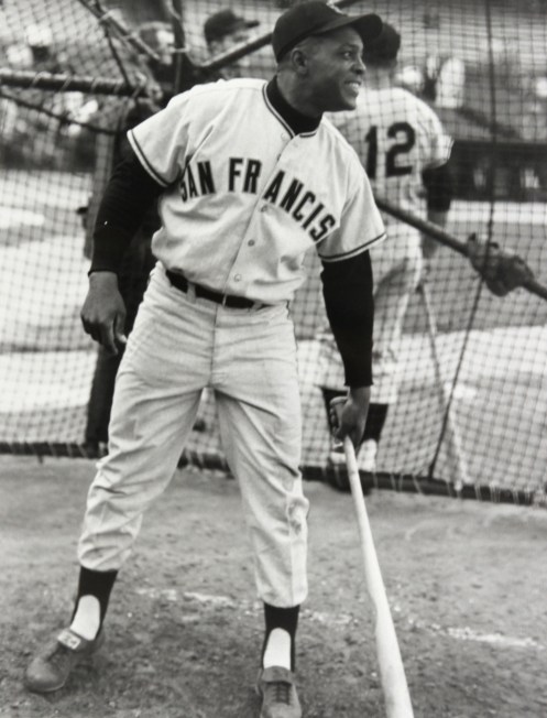 WIllie Mays BP