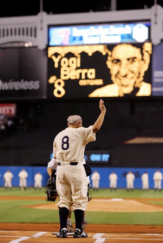 yogi final game at yankee stadium