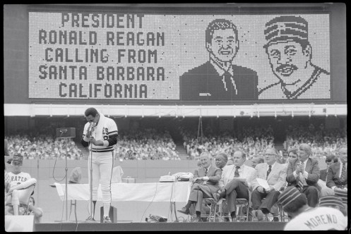 Willie Stargell Listening to the President